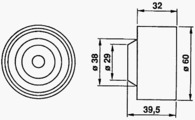 TIMING BELT  IDLER