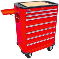 TOOL BOX ROLLER CAB STEEL 26 7 DRAW RED