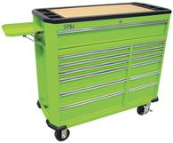 TOOL BOX ROLLER CAB STEEL 41 13DR GREEN