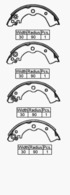 BRAKE SHOE REAR NISSAN  180 X 30