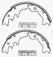 RDA Brake Shoe 260mm x 51mm