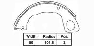 BRAKE SHOE HAND ISUZU ELF 03-  203 X 50MM