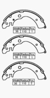 RDA Brake Shoe 220mm x 36mm