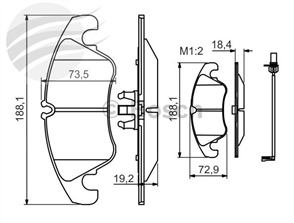 FRONT BRAKE PADS AUDI A5 8TA BP1131