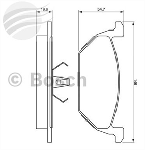 FRONT BRAKE PADS SET AUDI A1 A3 GOLD IV BORA BP175