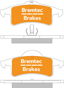 4WD BRAKE PADS SET JEEP GRAND CHEROKEE 2000-02 BT035E