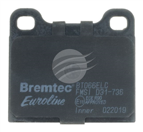 EURO-LINE BRAKE PADS SET AUDI, ALFA ROMEO, BMW BT066ELC