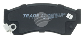 TRADE-LINE BRAKE PADS SET SUZUKI SWIFT SF413 1.6 1990-95 BT106TS