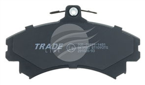 TRADE-LINE BRAKE PADS SET SMART FORFOUR 2004- BT1093TS