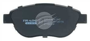 TRADE-LINE BRAKE PADS SET PEUGEOT 207 2006- BT1251TS