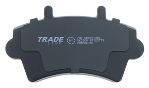 TRADE-LINE BRAKE PADS SET RENAULT MASTER II, III 2004- BT1257TS