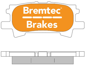 PRO-LINE BRAKE PADS SET LEXUS RX330 2003- BT1472PRO