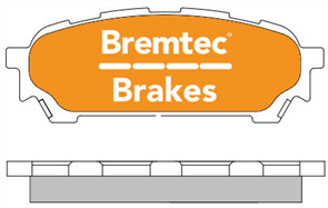 TRADE-LINE BRAKE PADS SET SUBARU IMPREZA FORESTER BT1481TS