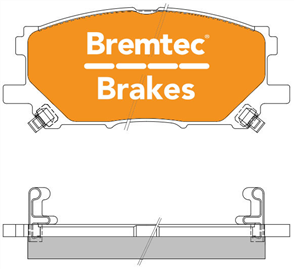 PRO-LINE BRAKE PADS SET LEXUS RX330 2003- BT1482PRO