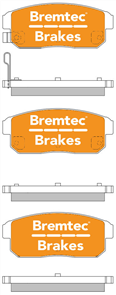 PRO-LINE BRAKE PADS SET MAZDA RX SERIES (RX8) 2003- BT1485PRO