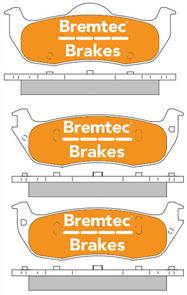 TRADE-LINE BRAKE PADS SET JEEP GRAND CHEROKEE 2005- BT1520TS