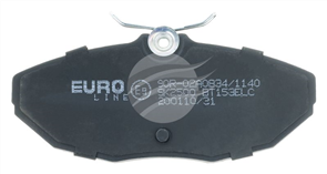 EURO-LINE BRAKE PADS SET JAGUAR S-TYPE V6, V8 BT153ELC