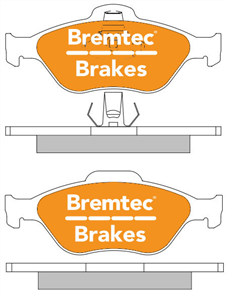 PRO-LINE BRAKE PADS SET FORD FIESTA WP, WQ 1.6 (W/ABS) BT1578PRO