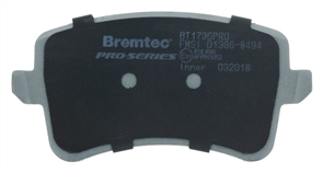 PRO-LINE REAR BRAKE PADS SET AUDI Q5 (8R) 3.0V6D 2008- BT1736PRO
