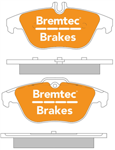 TRADE-LINE BRAKE PADS SET MERCEDES (S204) C200, C220 BT1840TS