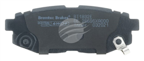 4WD BRAKE PADS SET SUBARU TRIBECA 2006- BT1892E