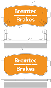 4WD BRAKE PADS SET HYUNDAI iX35 (LM) 2.0 CRDi AWD BT1932E