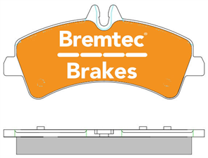 PRO-LINE BRAKE PADS SET MERCEDES SPRINTER (906) 511 DI BT1980PRO