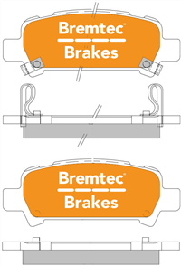 PRO-LINE BRAKE PADS SET SUBARU IMPREZA 2002- BT274PRO