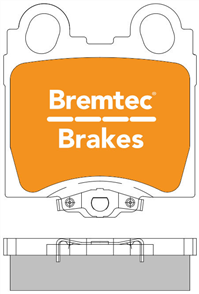 TRADE-LINE BRAKE PADS SET LEXUS IS200 2001- BT275TS