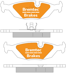 TRADE-LINE BRAKE PADS SET BMW 3 SERIES (E30) 1987-91 BT331TS