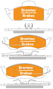 PRO-LINE BRAKE PADS SET MERCEDES ML320 (W163) 1998-02 BT467PRO