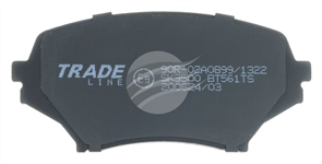 TRADELINE BRAKE PAD SET FRONT MAZDA MX-5 2D 1.8 2001-06 BT561TS