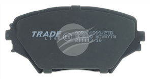 TRADE-LINE BRAKE PAD FRONT SET TOYOTA RAV4 ACA20, 21, 22, 23 BT587TS