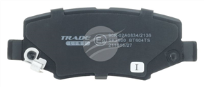 TRADE-LINE BRAKE PADS SET JEEP WRANGLER 3.7i V6 2007- BT604TS
