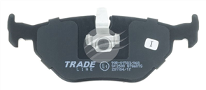 TRADE-LINE BRAKE PADS SET SAAB 9-5 YS3E 2.0T, 2.3T 3.0T BT860TS