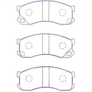 FRONT DISC BRAKE PADS - MITSUBISHI CANTER FA/FB/FD  85-