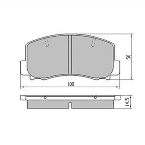 FRONT BRAKE PAD SET MITSUBISHI TOYOTA DB1103F