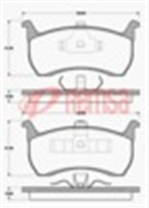 FRONT DISC BRAKE PADS - FORD FALCON EA-AU 96-00 DB1108 UC