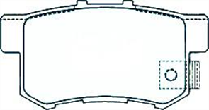 REAR DISC BRAKE PADS - HONDA LEGEND KA-9 CERAMIC 90-06