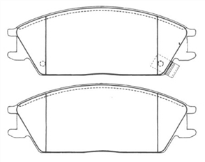 FRONT BRAKE PAD SET HYUNDAI SSANGYONG