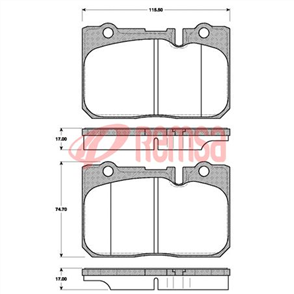 FRONT BRAKE PADS TOYOTA LEXUS LS400 93-00 SUM DB1421F