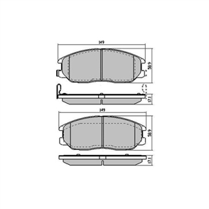 FRONT BRAKE PAD SET HYUNDAI