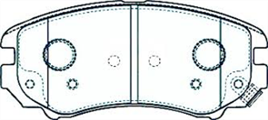 FRONT DISC BRAKE PADS - HYUNDAI ELANTRA 06- / SONATA 06-