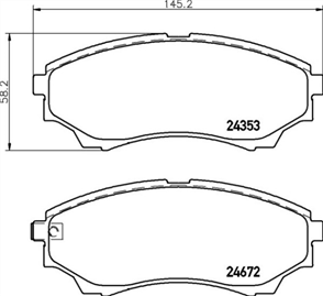 FRONT BRAKE PADS - FORD RANGER MAZDA BT50 CERAMIC 06-