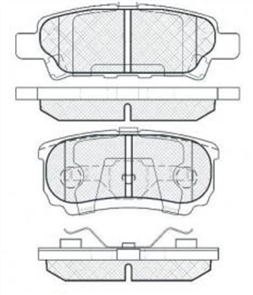 REAR BRAKE PADS - MITSUBISHI LANCR OUTLANDER CERAMIC