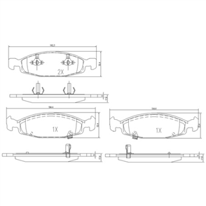 FRONT BRAKE PADS CHEROKEE JEEP GRAND CHEROKEE -20 DB1715FP