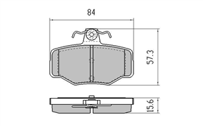 REAR DISC BRAKE PADS - NISSAN PULSAR N16 00-06