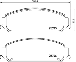 FRONT DISC BRAKE PADS - HOLDEN COMMODORE VE CERAMIC 06-