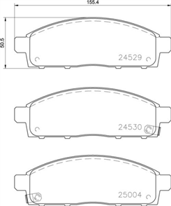 FRONT BRAKE PADS - MITSUBISI TRITON CERAMIC 05-09