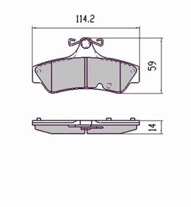 DB1779 E REAR DISC BRAKE PADS - MITSUBISHI 380 05-